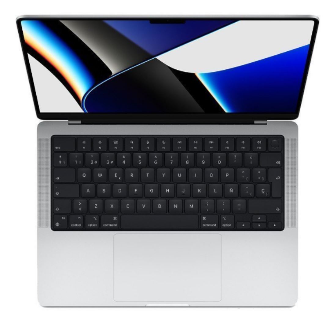 Apple MacBook Pro 2021 A2442 14" 16 Go 512 Go SSD APPLE M1 PRO 3,2 GHz MacOs ARGENT ANGLAIS GB (Correct)