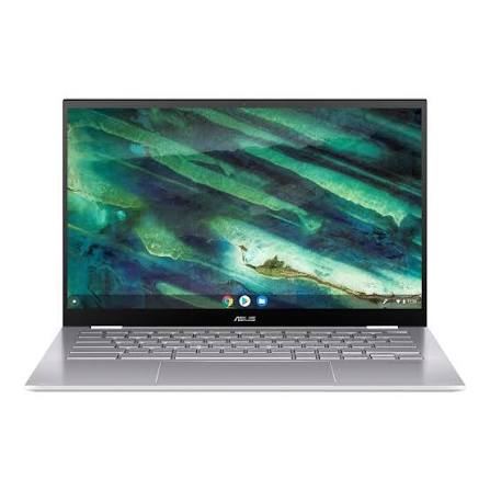 ASUS CHROMEBOOK FLIP C436FA 14" 8 Go 256 Go SSD I5-10210U 1.60 GHz CHROME OS ARGENT ANGLAIS (Correct)