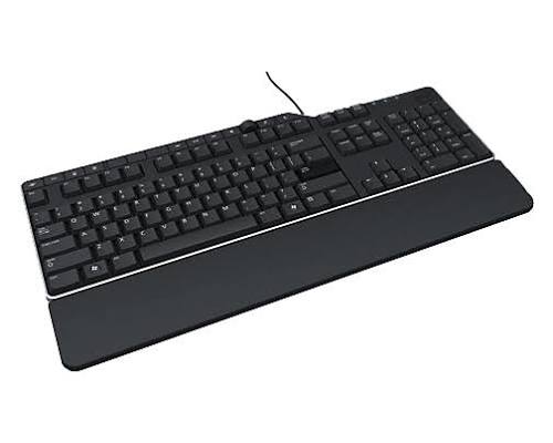 Clavier Dell externe USB, suédois/finnois, 105 touches, noir, multimédia, Logitech (KB522)