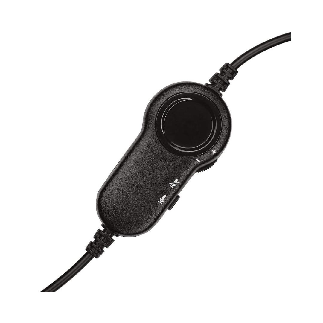Casque filaire Logitech H151, écouteurs stéréo avec microphone rotatif à réduction de bruit