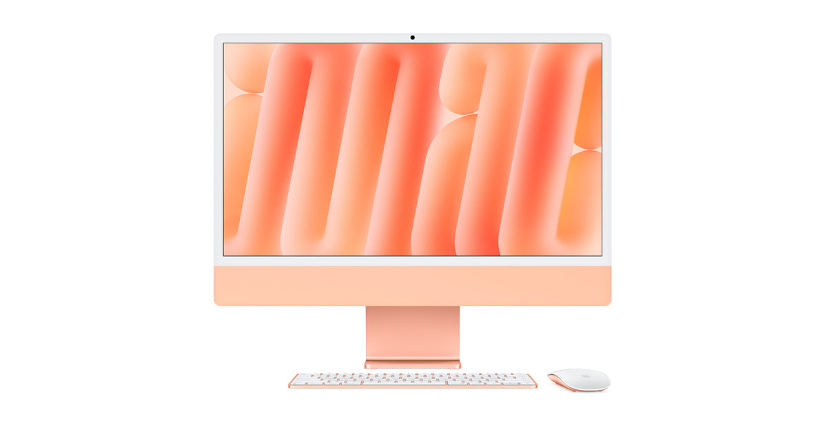 iMac (24 pouces, M1, 2021) - Orange - Clavier - Anglais Grande-Bretagne