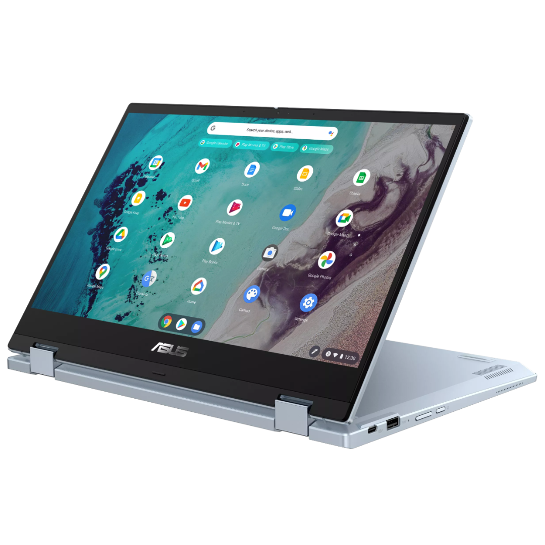 ASUS CHROMEBOOK FLIP CX3 14" 8 GB 256 GB SSD I3-1110G4 1,80 GHz CHROME OS BLEU ANGLAIS (État moyen)