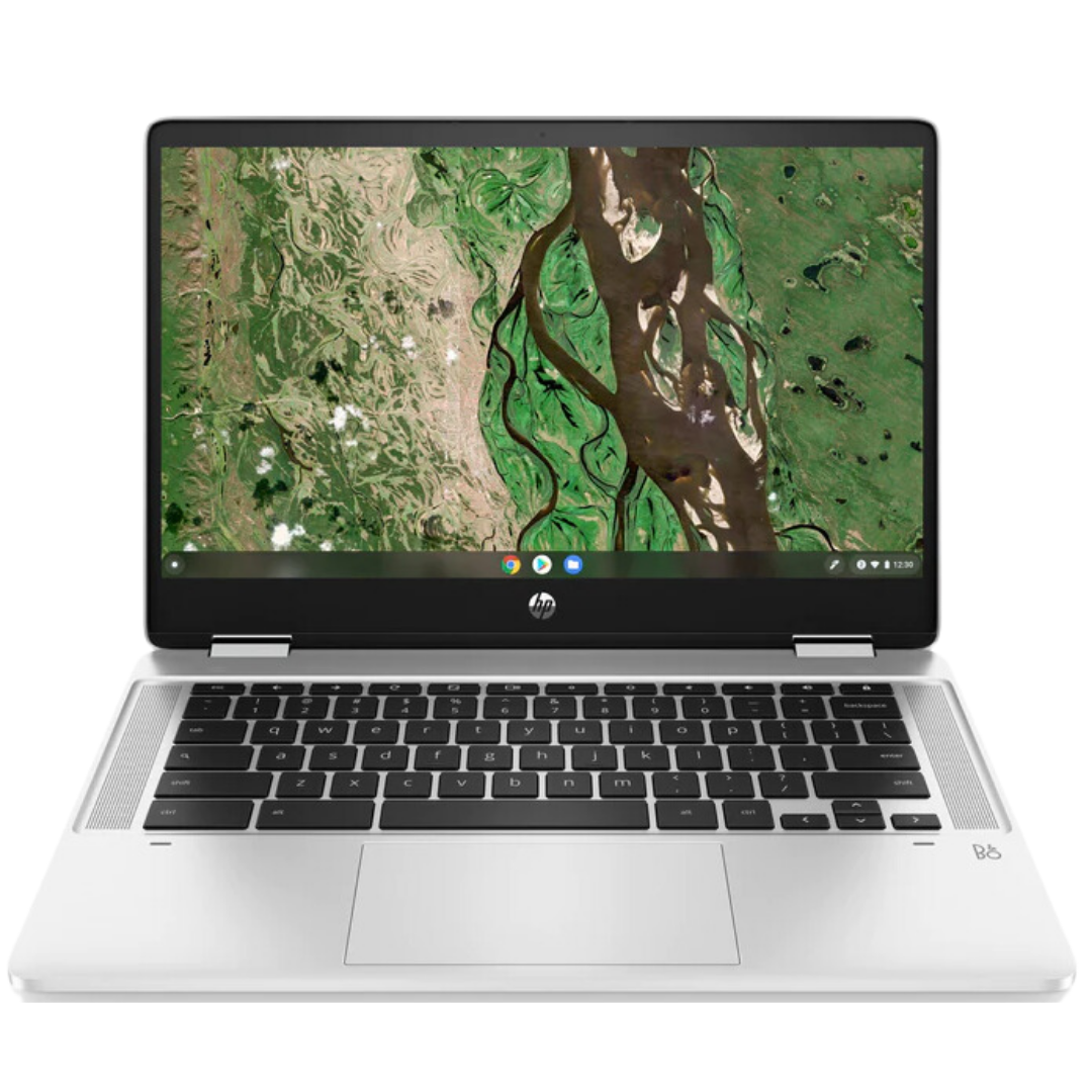 HP CHROMEBOOK X360 14 G1 14" 8 GB 64 GB MMC I3-8130U 2,20 GHz CHROME OS ARGENT ANGLAIS GB (État moyen)